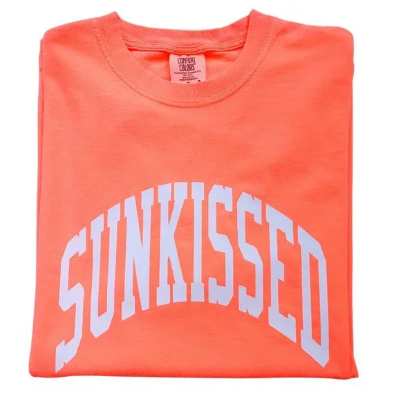 NWT Neon Orange Sunkissed T-Shirt - Picture 6 of 8